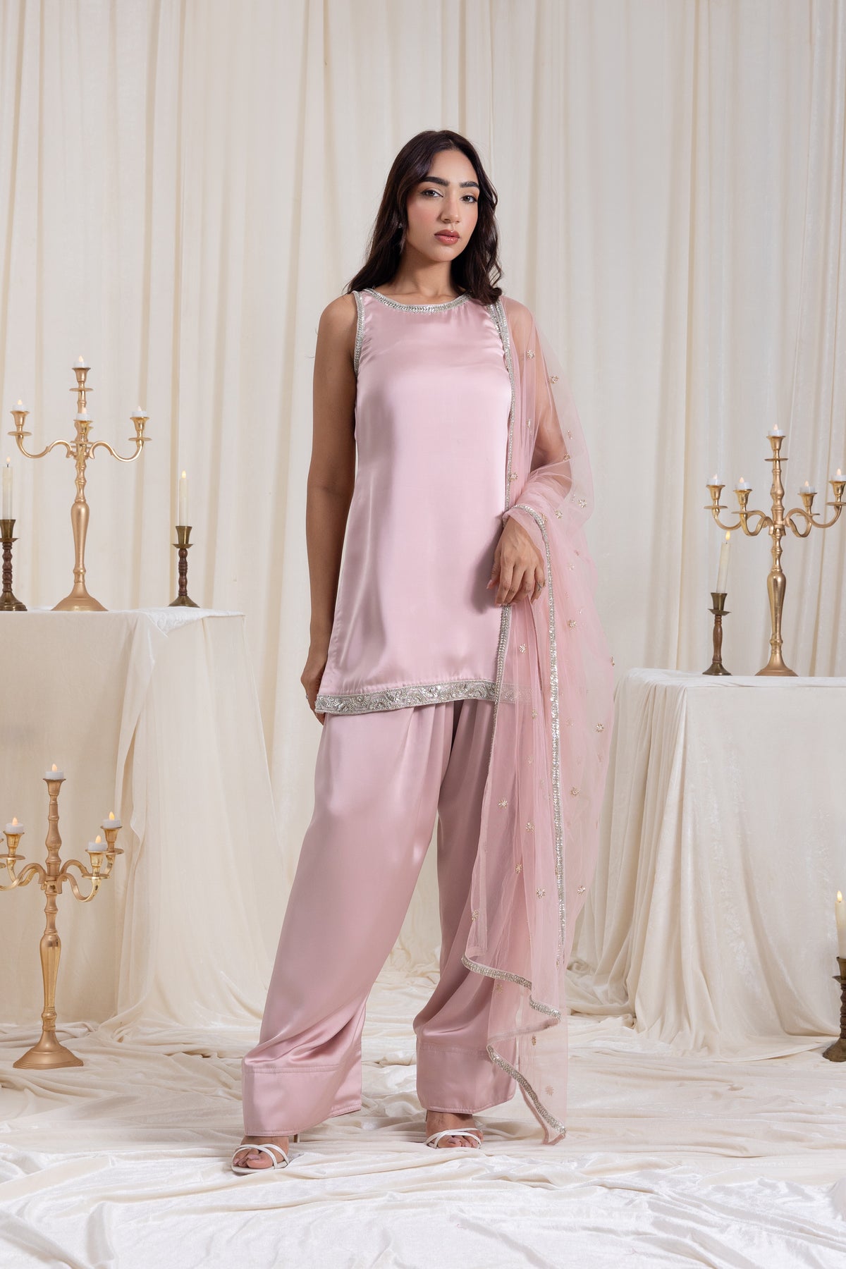 Naaz Farshi Salwar Set - Pink