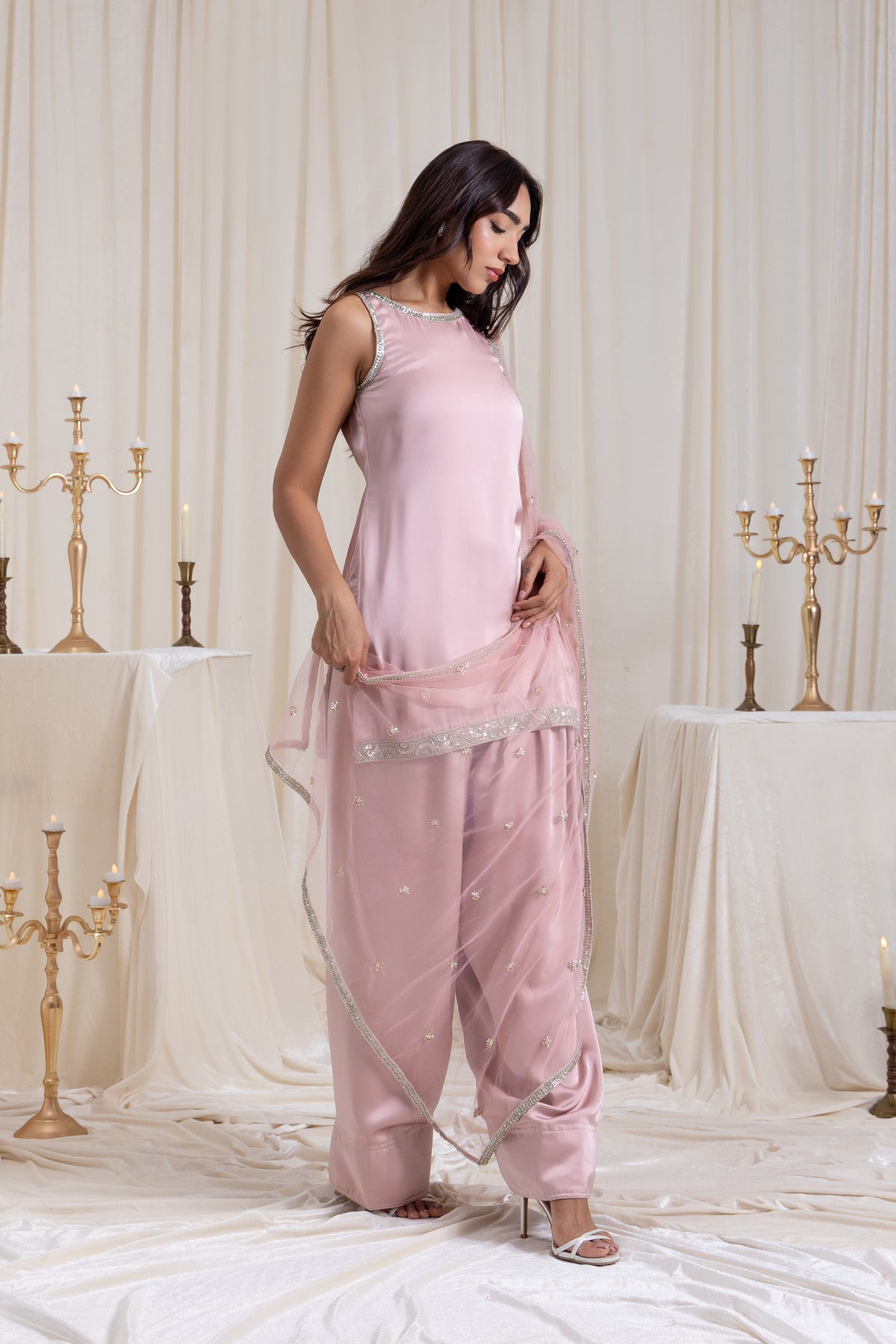 Naaz Farshi Salwar Set - Pink