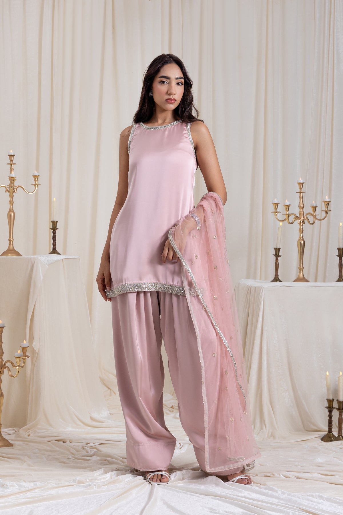 Naaz Farshi Salwar Set - Pink