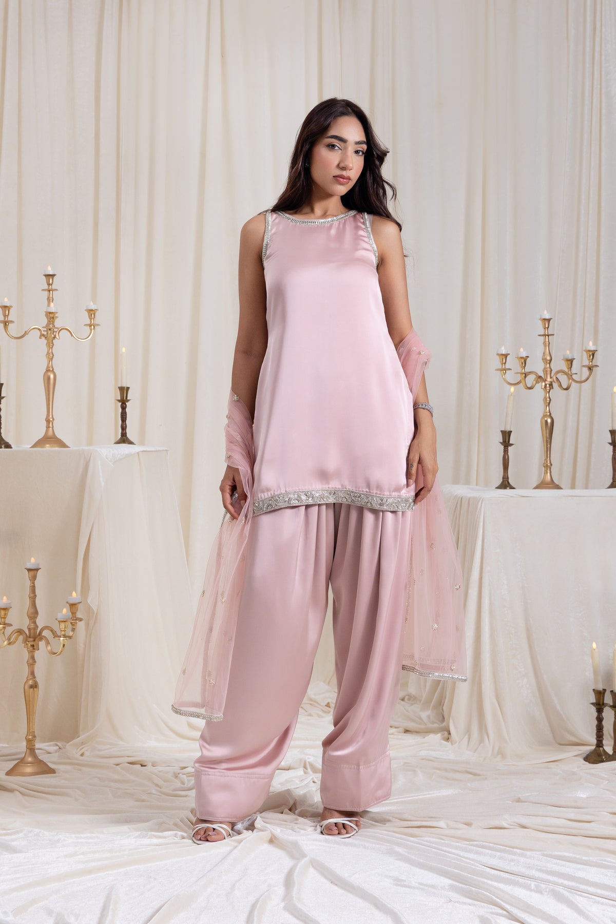 Naaz Farshi Salwar Set - Pink