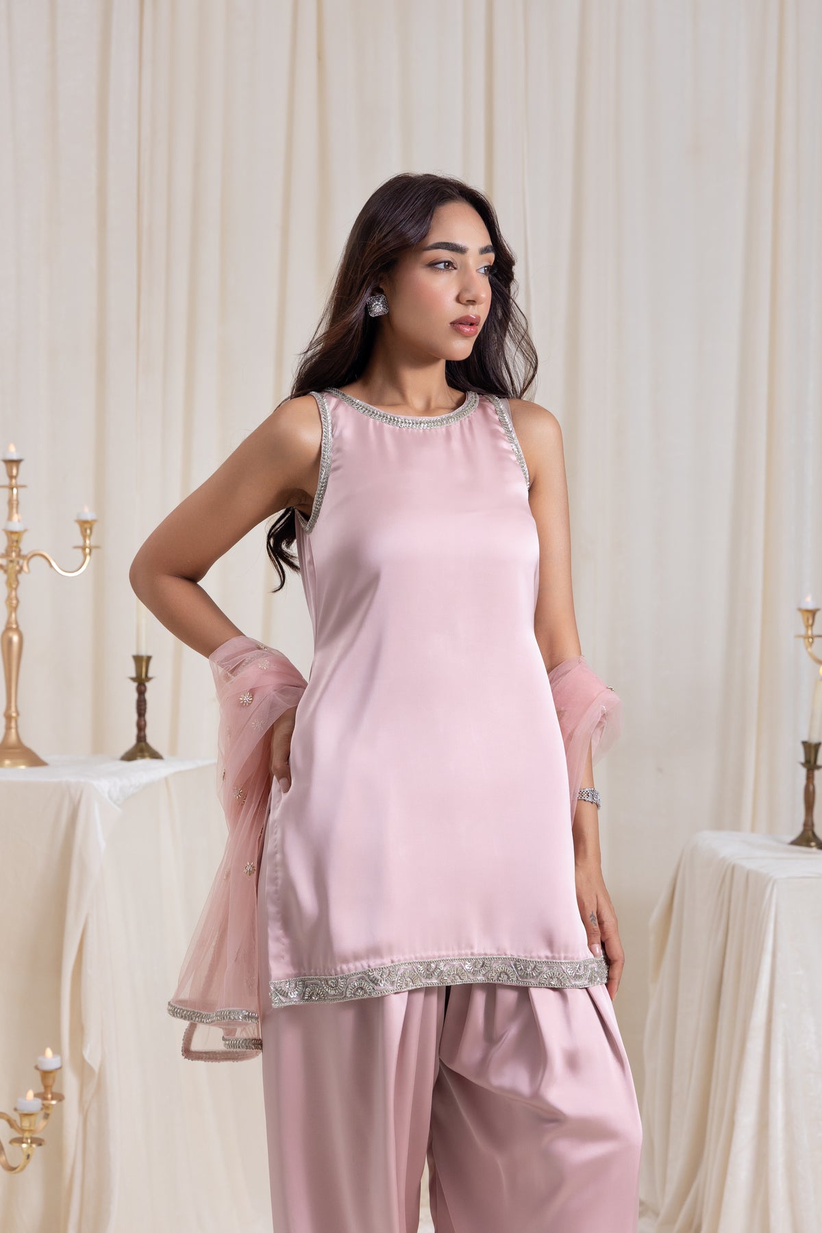 Naaz Farshi Salwar Set - Pink