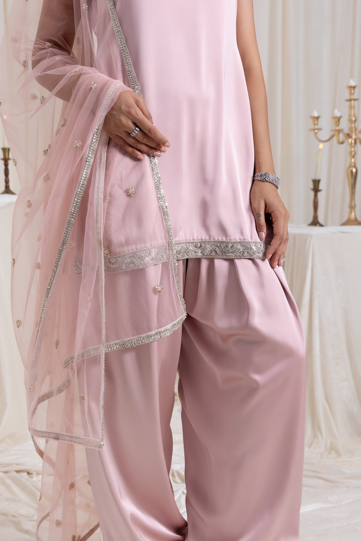 Naaz Farshi Salwar Set - Pink