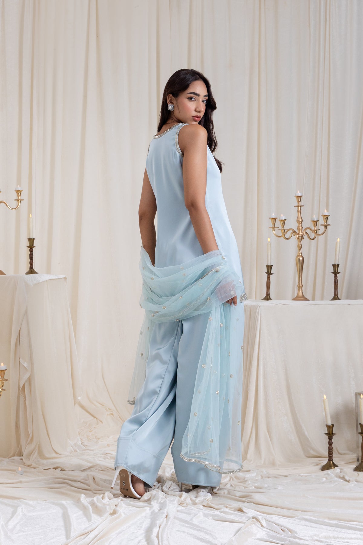 Naaz Farshi Salwar Set - Blue