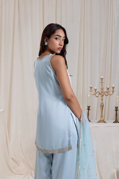 Naaz Farshi Salwar Set - Blue
