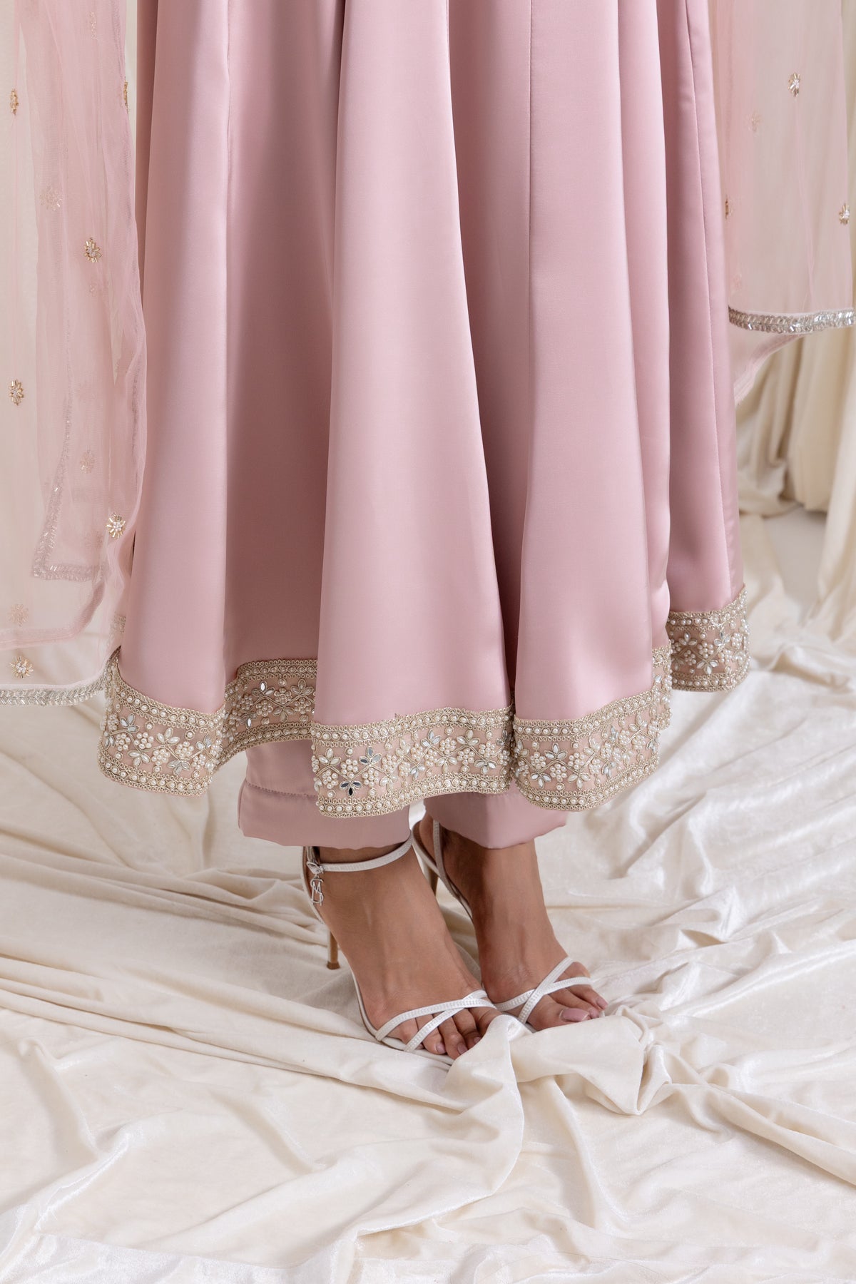 Sehar Anarkali Suit Set - Pink