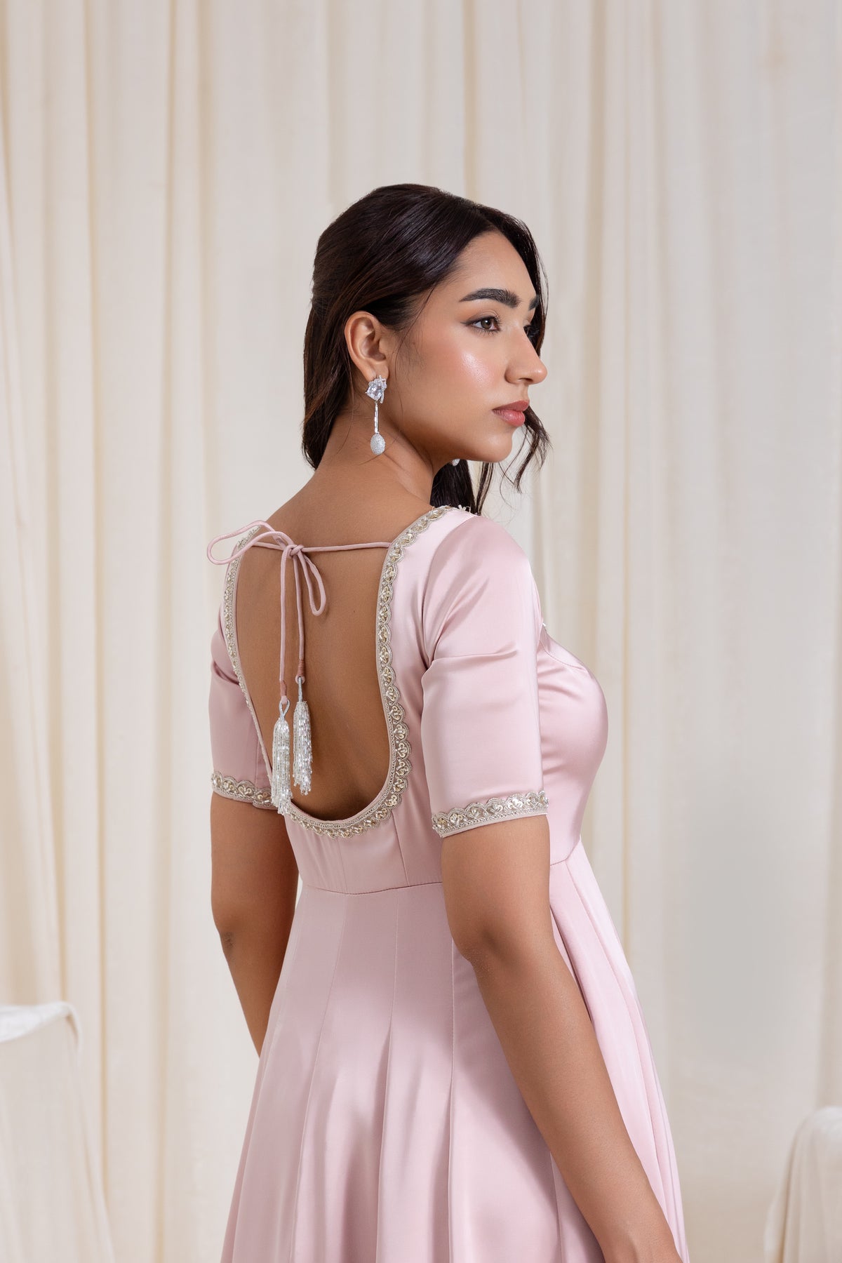 Sehar Anarkali Suit Set - Pink