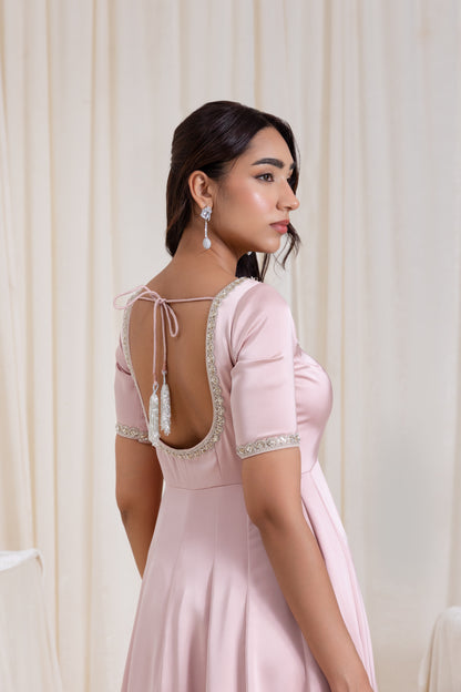 Sehar Anarkali Suit Set - Pink