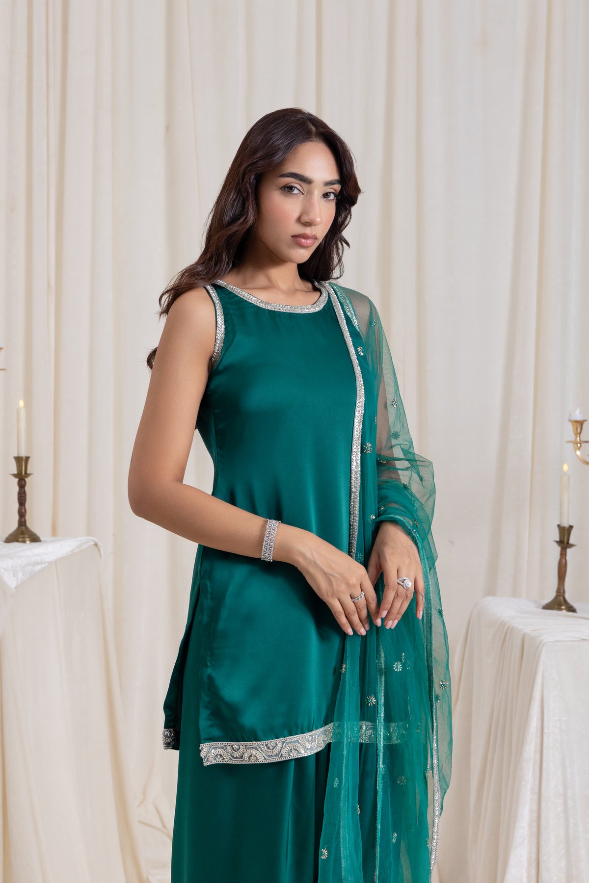 Naaz Farshi Salwar Set - Green