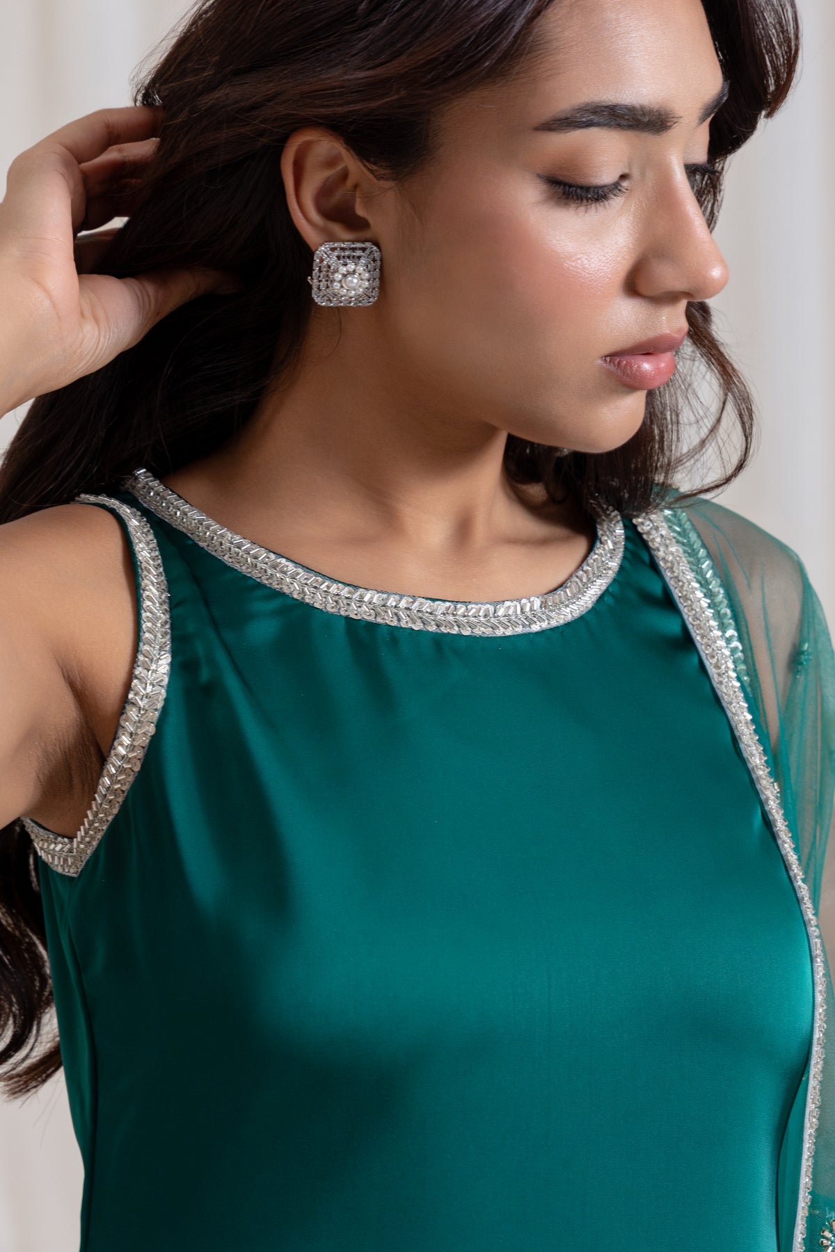 Naaz Farshi Salwar Set - Green